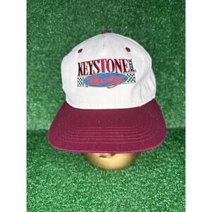 Vintage Keystone Beer Racing Baseball Hat Cap Nascar Embroidered Drawstring